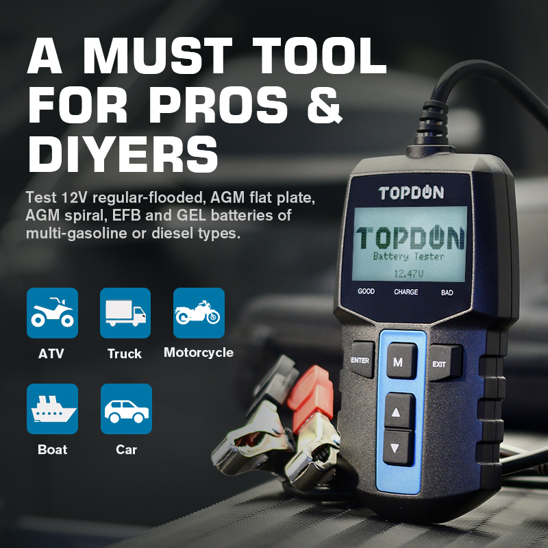 TOPDON BT100 12V Car Battery T - Topdon Tc001 Thermal Camera recension och pris