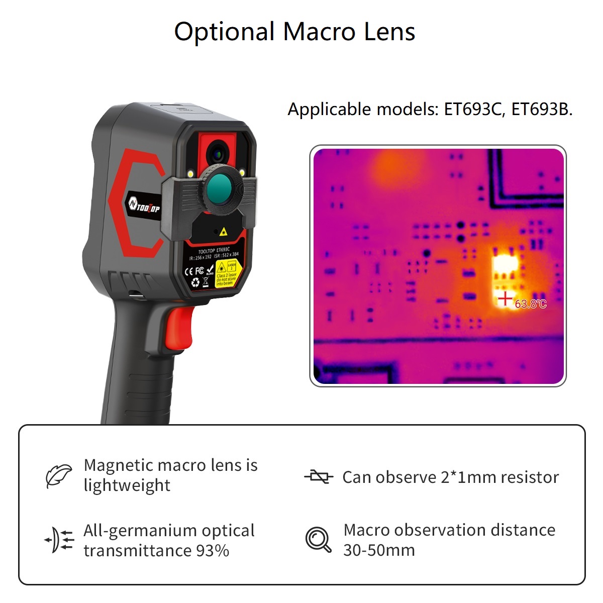 TOOLTOP ET693C Super IR 512x38 - Nf 521 Thermal Imaging Camera recension och pris